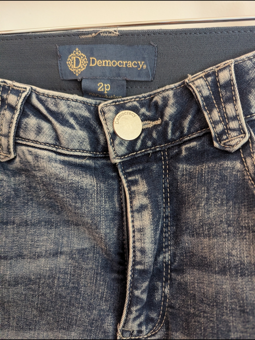 Democracy Faded Indigo Jeans - Blue